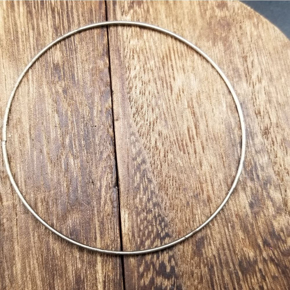 Simplistic Classy Silver Tone Rounded Bracelet B9… - image 3